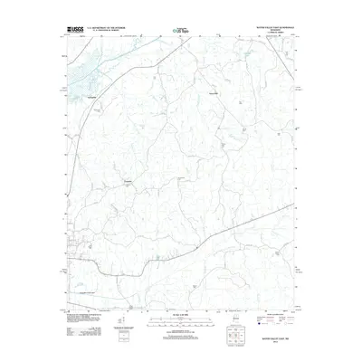 2012 Map of Water Valley East, 2012 Print