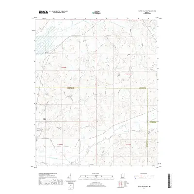 2018 Map of Water Valley East, 2018 Print
