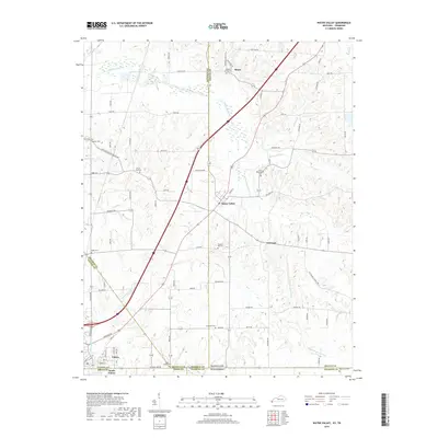 2019 Map of Water Valley, 2019 Print