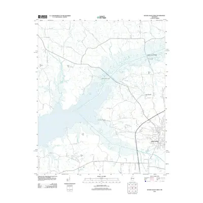 2012 Map of Water Valley West, 2012 Print