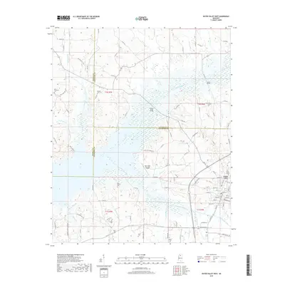 2018 Map of Water Valley West, 2018 Print