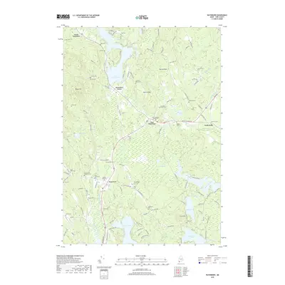 2018 Map of Waterboro, 2018 Print