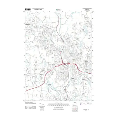 2012 Map of Waterbury, 2012 Print