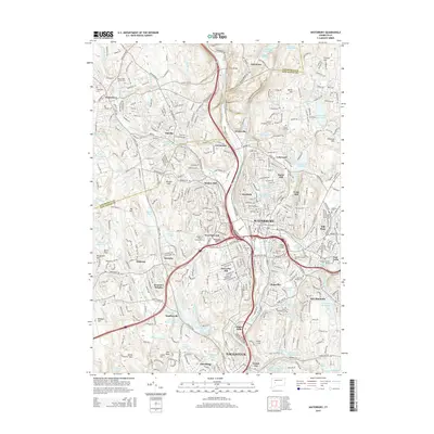 2015 Map of Waterbury, 2015 Print