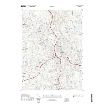 2018 Map of Waterbury, 2018 Print