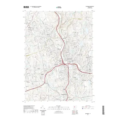 2021 Map of Waterbury, 2021 Print
