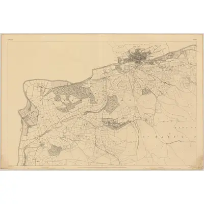 1841 Map of Waterford - Sheet 1, 1843 Print