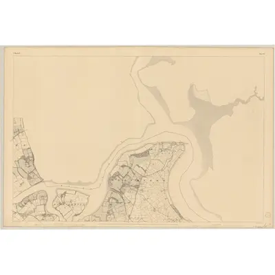 1841 Map of Waterford - Sheet 10, 1843 Print
