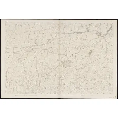 1840 Map of Waterford - Sheet 16, 1862 Print
