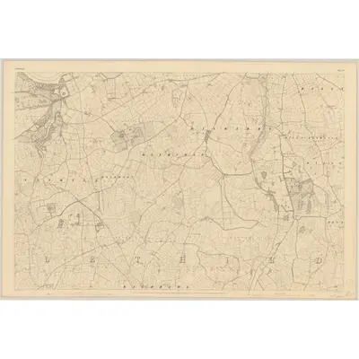 1841 Map of Waterford - Sheet 17, 1843 Print