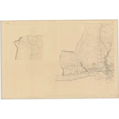 1841 Map of Waterford - Sheet 19 [with inset 19A], 1842 Print