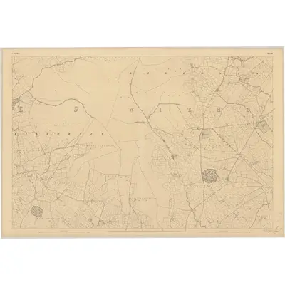 1841 Map of Waterford - Sheet 23, 1843 Print