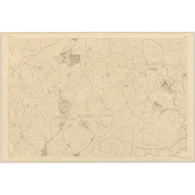 1840 Map of Waterford - Sheet 24, 1842 Print