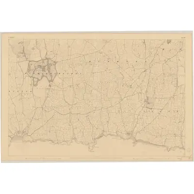 1841 Map of Waterford - Sheet 25 [with extension 25A], 1842 Print