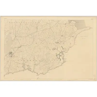1841 Map of Waterford - Sheet 27 [with extension], 1842 Print