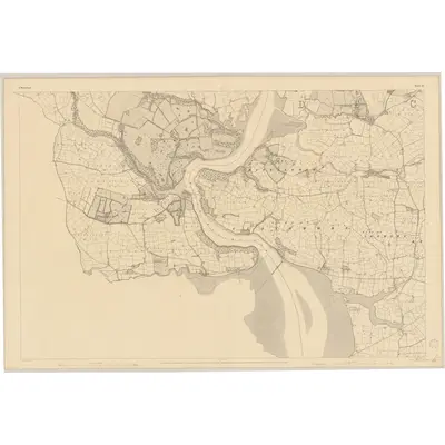 1841 Map of Waterford - Sheet 37 [with extension], 1842 Print