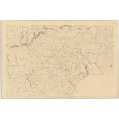 1841 Map of Waterford - Sheet 38, 1842 Print