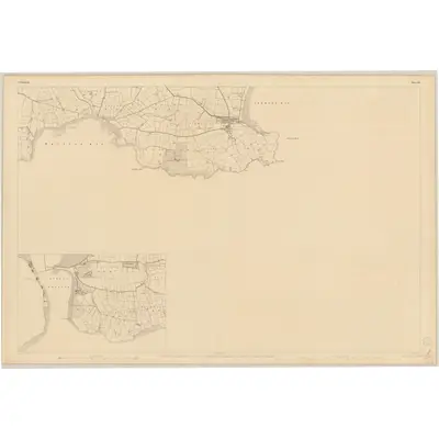 1841 Map of Waterford - Sheet 40 [with inset 40A], 1842 Print