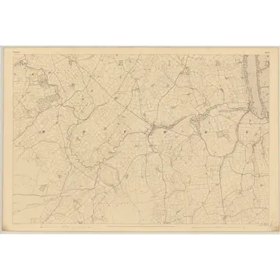 1841 Map of Waterford - Sheet 7, 1842 Print