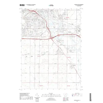 2018 Map of Waterloo South, 2018 Print