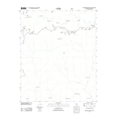 2012 Map of Waterman Mountain, 2012 Print