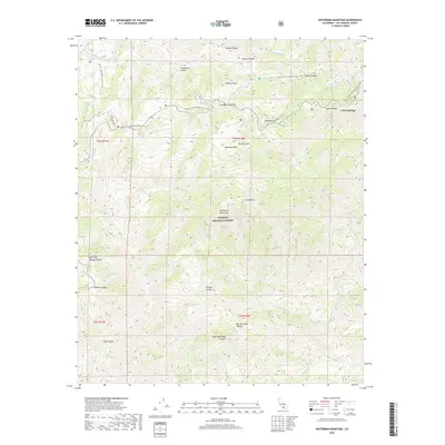 2018 Map of Waterman Mountain, 2018 Print