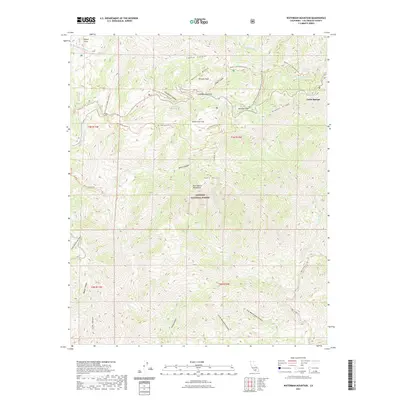 2021 Map of Waterman Mountain, 2021 Print