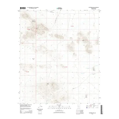 2014 Map of Waterman Peak, 2014 Print