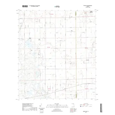2018 Map of Waters Lake, 2018 Print