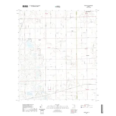 2021 Map of Waters Lake, 2021 Print
