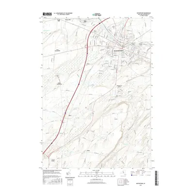 2016 Map of Watertown, 2016 Print
