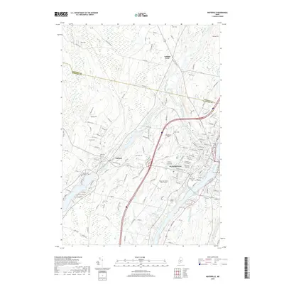 2018 Map of Waterville, 2018 Print