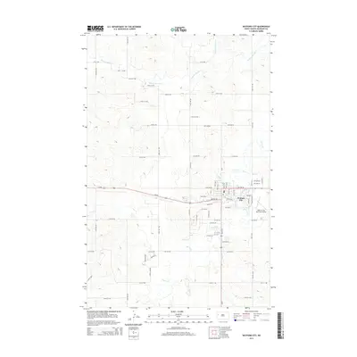 2014 Map of Watford City, 2014 Print