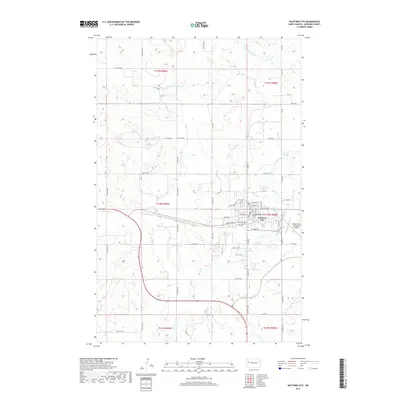 2017 Map of Watford City, 2017 Print