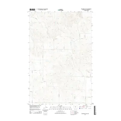 2014 Map of Watford City NE, 2014 Print