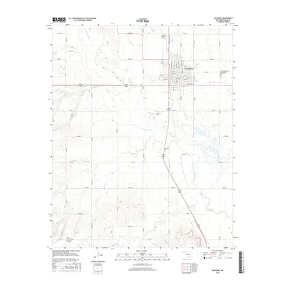 2016 Map of Watonga, 2016 Print