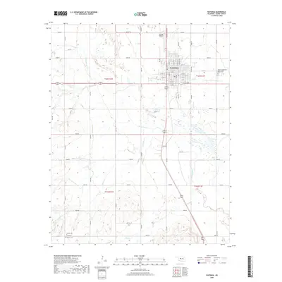2018 Map of Watonga, 2018 Print