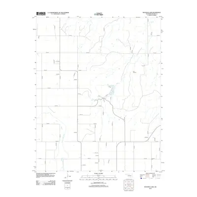 2012 Map of Watonga Lake, 2012 Print