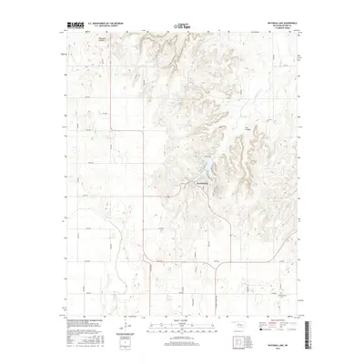 2016 Map of Watonga Lake, 2016 Print