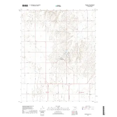 2018 Map of Watonga Lake, 2018 Print