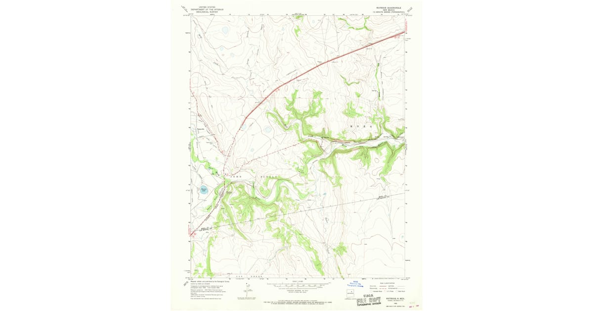 1960s Maps of Valmora, NM | Pastmaps