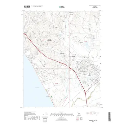 2018 Map of Watsonville West, 2018 Print