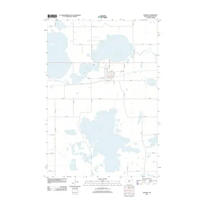 2012 Map of Waubay, 2012 Print
