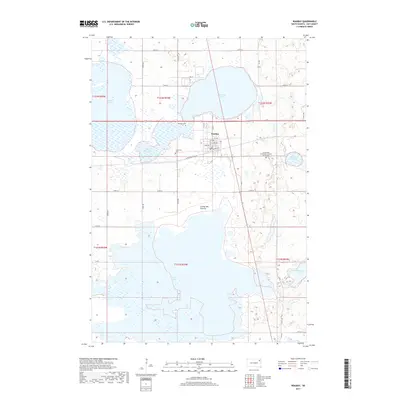 2017 Map of Waubay, 2017 Print