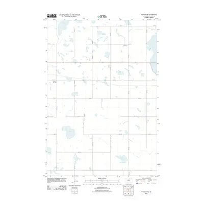 2012 Map of Waubay SW, 2012 Print