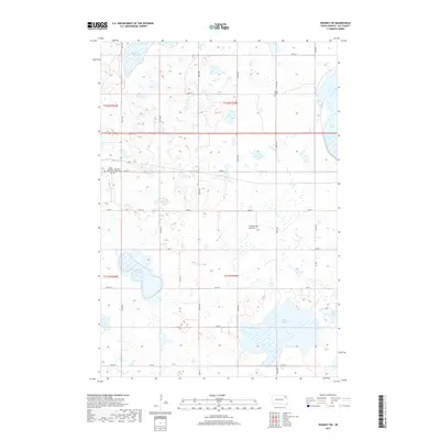 2017 Map of Waubay SW, 2017 Print