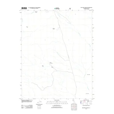 2012 Map of Waucoba Canyon, 2012 Print