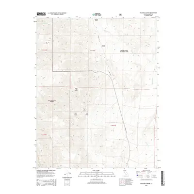 2015 Map of Waucoba Canyon, 2015 Print