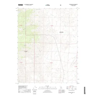 2018 Map of Waucoba Canyon, 2018 Print
