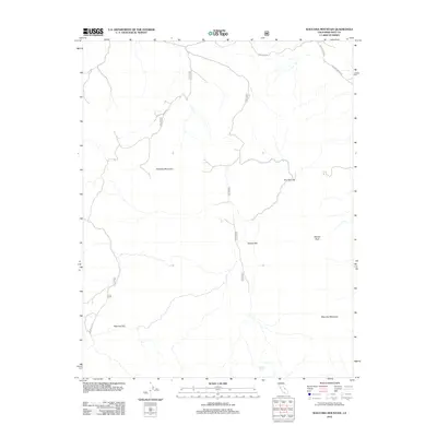 2012 Map of Waucoba Mountain, 2012 Print